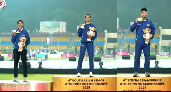 SL Dominates SAAF Athletics 2025 With Four Medals